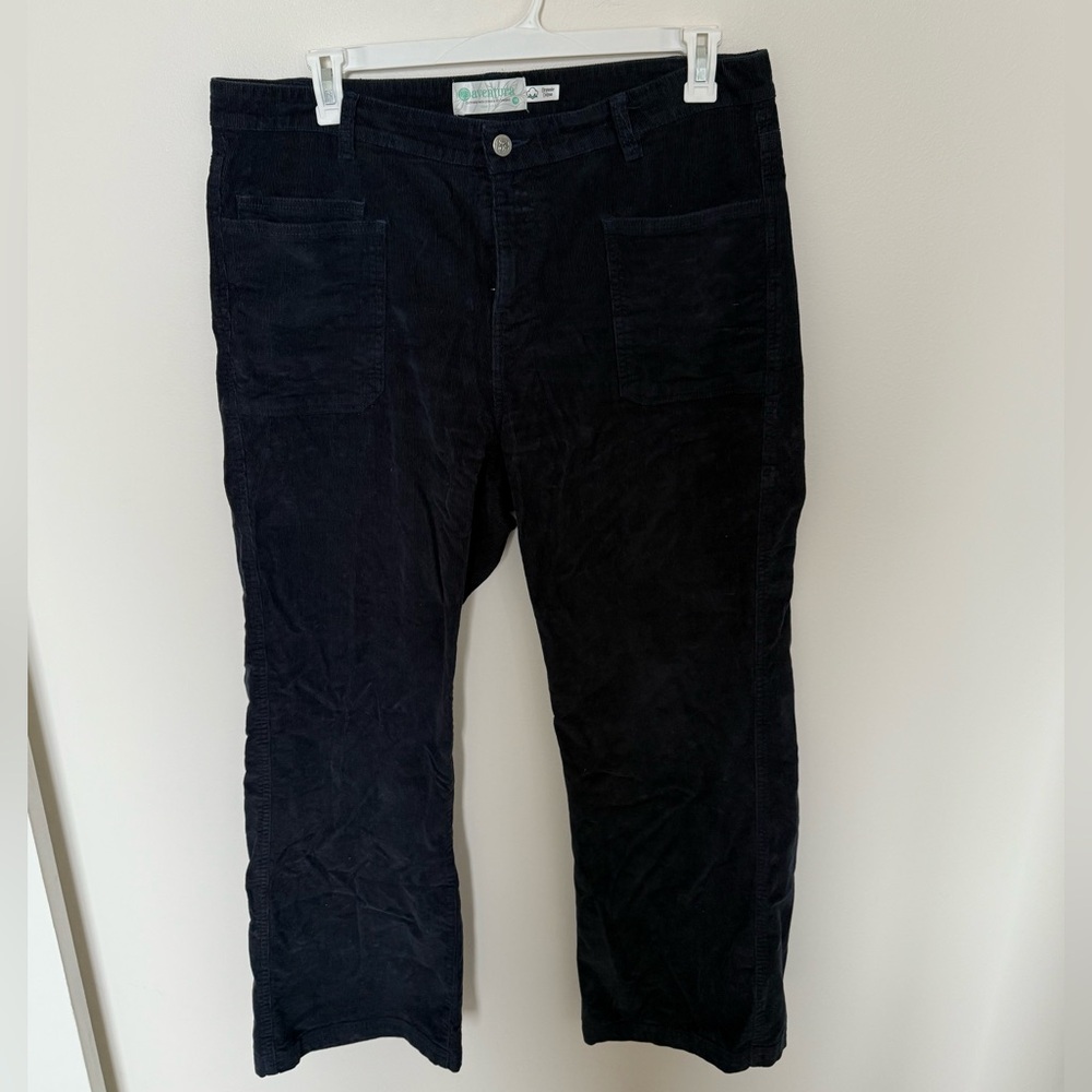Aventura Navy Corduroy Boot Cut Pants